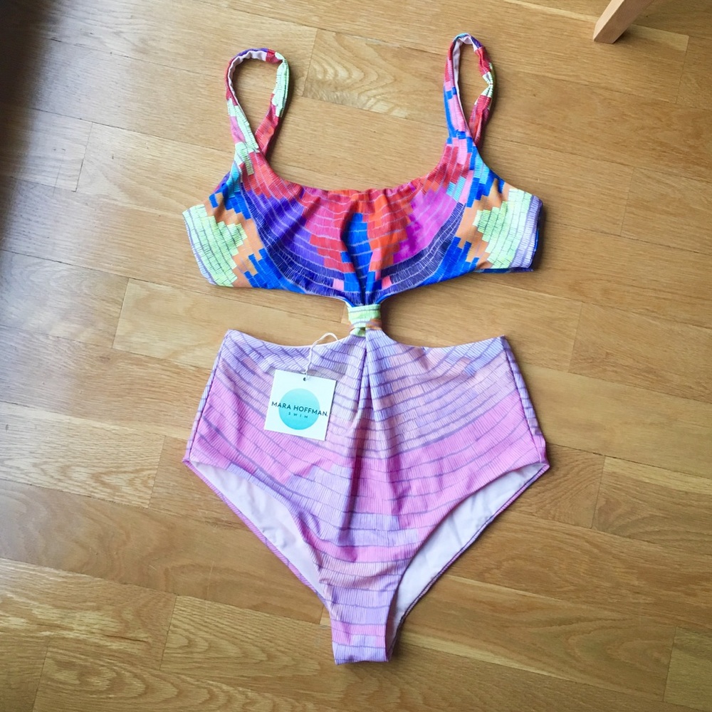 Mara Hoffman Radial Fig One Piece Monokini